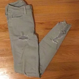 American Eagle Super Stretch Distressed Jeans